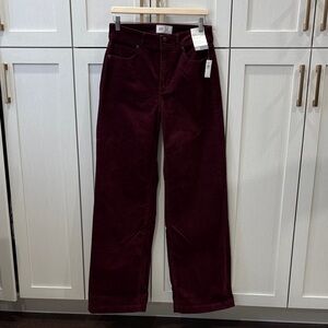 GAP Deep Red Corduroy Trousers